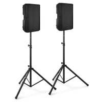Conjunto de altavoces activos Vonyx VSA120S con Bluetooth y soportes - 800W