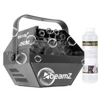 BeamZ B500 Máquina de burbujas + 250 ml de concentrado de líquido para burbujas