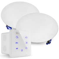 Amplificador de audio integrado Power Dynamics Powerline A50WSet con 2 altavoces de techo