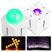 BeamZ Professional KUBE20WH Set de Uplights con 2x KUBE20WH de Batería Enlazable para Exterior - Blanco