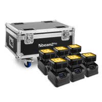 BeamZ Conjunto profesional de 6 focos StarColor72B en flightcase FL72B