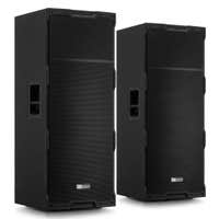 Conjunto de altavoces activos Power Dynamics PDY2215A Duo (2 altavoces de 15 pulgadas, 3200 W, color negro)