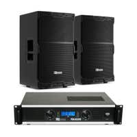 Power Dynamics PDY212 Conjunto de altavoces pasivos con amplificador 12 pulgadas - 1400 W