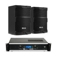 Conjunto de altavoces pasivos Power Dynamics PDY210 con amplificador - 10 pulgadas - 800 W