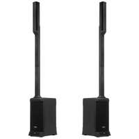 Vonyx VX820 – Pack de 2 altavoces de columna activos line array 800W en total, Bluetooth 5.0, mezclador de 4 canales y DSP, color negro