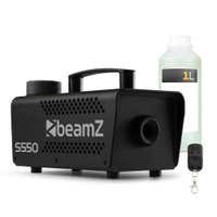 BeamZ Máquina de humo S550 para fiestas con 1 litro de líquido de humo, 550 W, con mando a distancia.