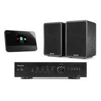 Equipo estéreo Fenton con sintonizador - Equipo HiFi con 2 altavoces - Con Bluetooth, DAB+, FM y radio por Internet