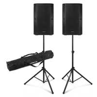 Conjunto de altavoces pasivos Vonyx - Sistema PA con 2 altavoces pasivos y 2 soportes - 10 pulgadas - 1000W