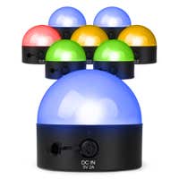 BeamZ BTL32 – Pack de 8 unidades – Lámparas LED de mesa RGBW 8W recargables con batería e imán