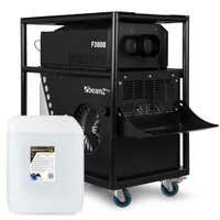 BeamZ Pro F3000 – Pack de máquina de humo 3000W + 20L de líquido alta densidad, color negro