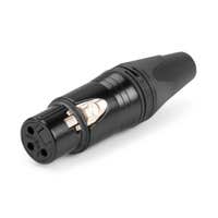 Neutrik Conector XLR 3P Hembra NC3FXX Negro
