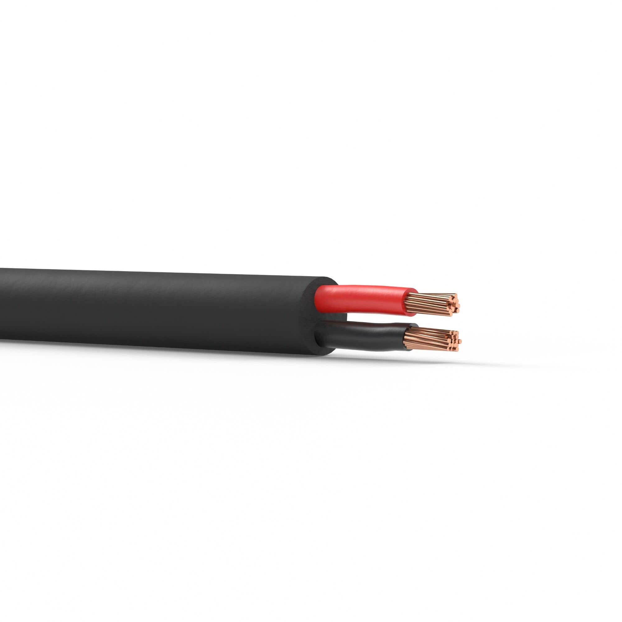 Cable de altavoz PD Connex 100V 2x 1,5 mm² - Rollo de 305 metros - Negro