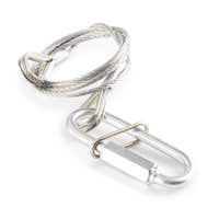 beamZ SAF20 Cable de seguridad, 70cm x2mm 20kg