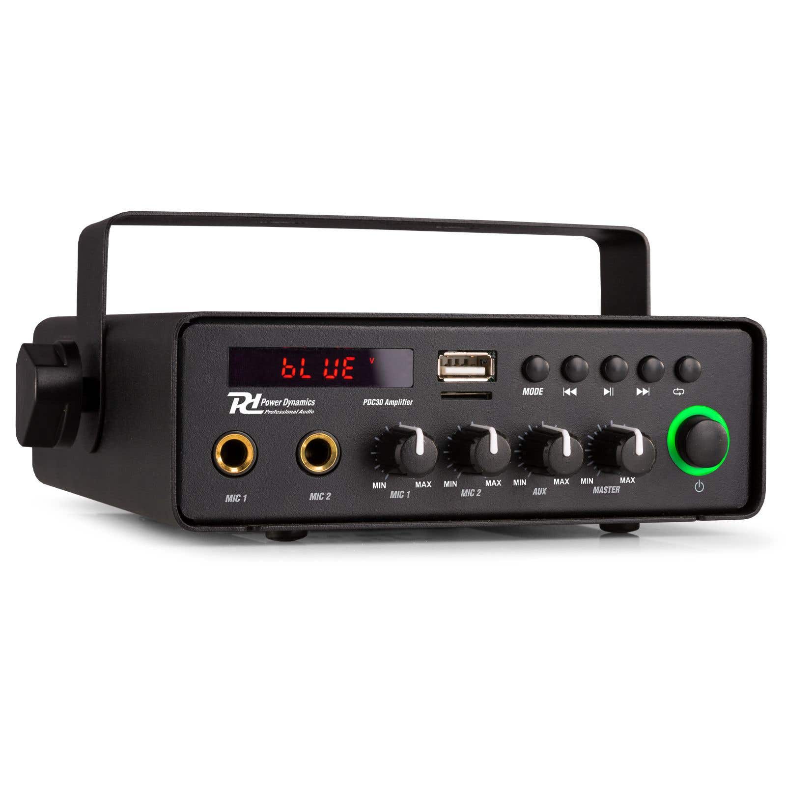 Reacondicionado - Power Dynamics PDC30 Amplificador (coche) con Bluetooth - 30W - 12V/220V