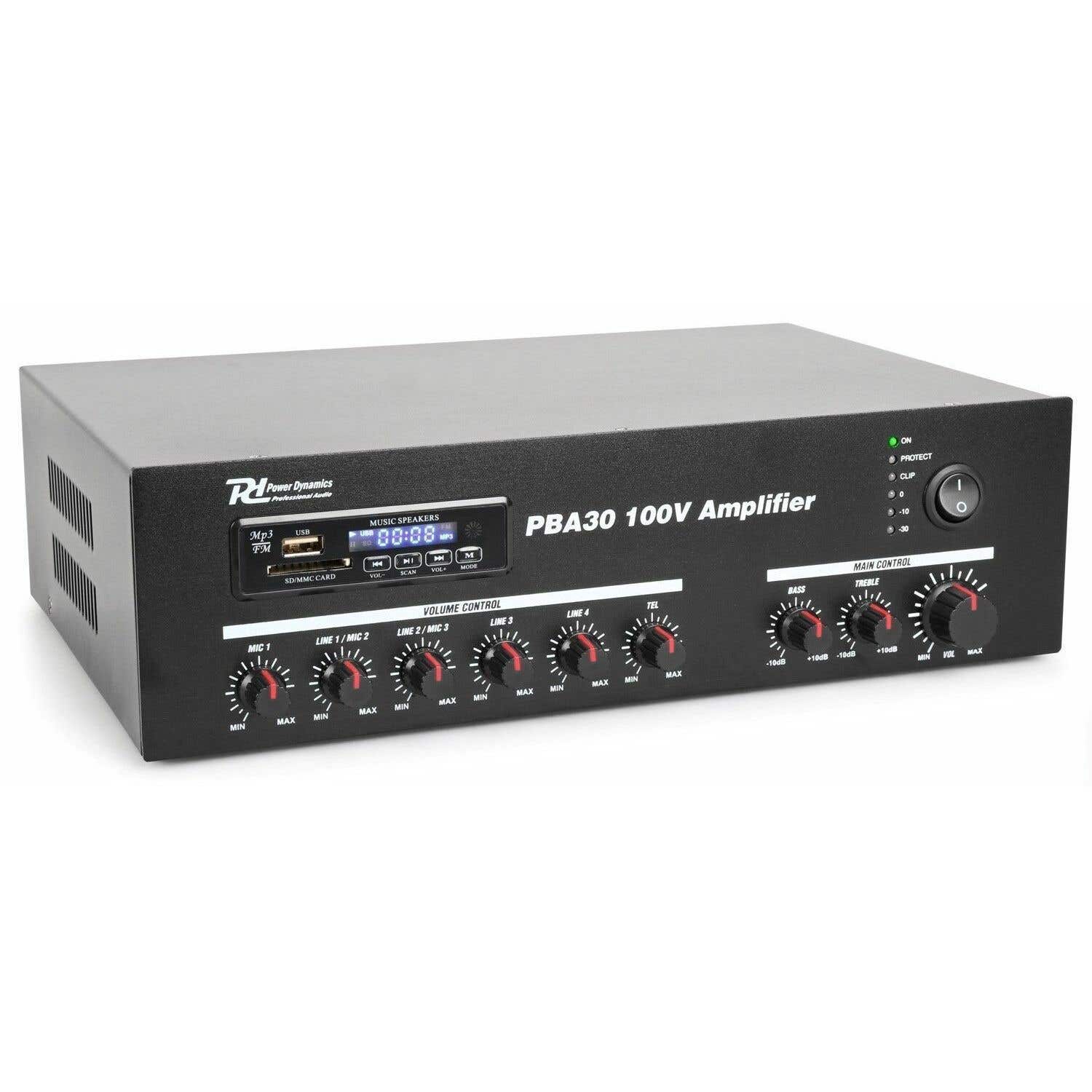 Power Dynamics PBA30 Amplificador linea 100V 30W