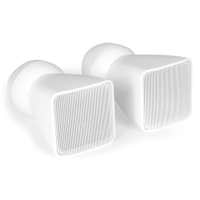 Power Dynamics BSX30W – Altavoces de pared 2.5" 30W 100V/8 Ohm para instalación interior con soporte incluido, color blanco