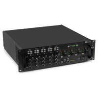 Power Dynamics PAM2004 - Amplificador matricial profesional 4 zonas 800W con Bluetooth, 4 entradas XLR/Jack y control independiente por zona
