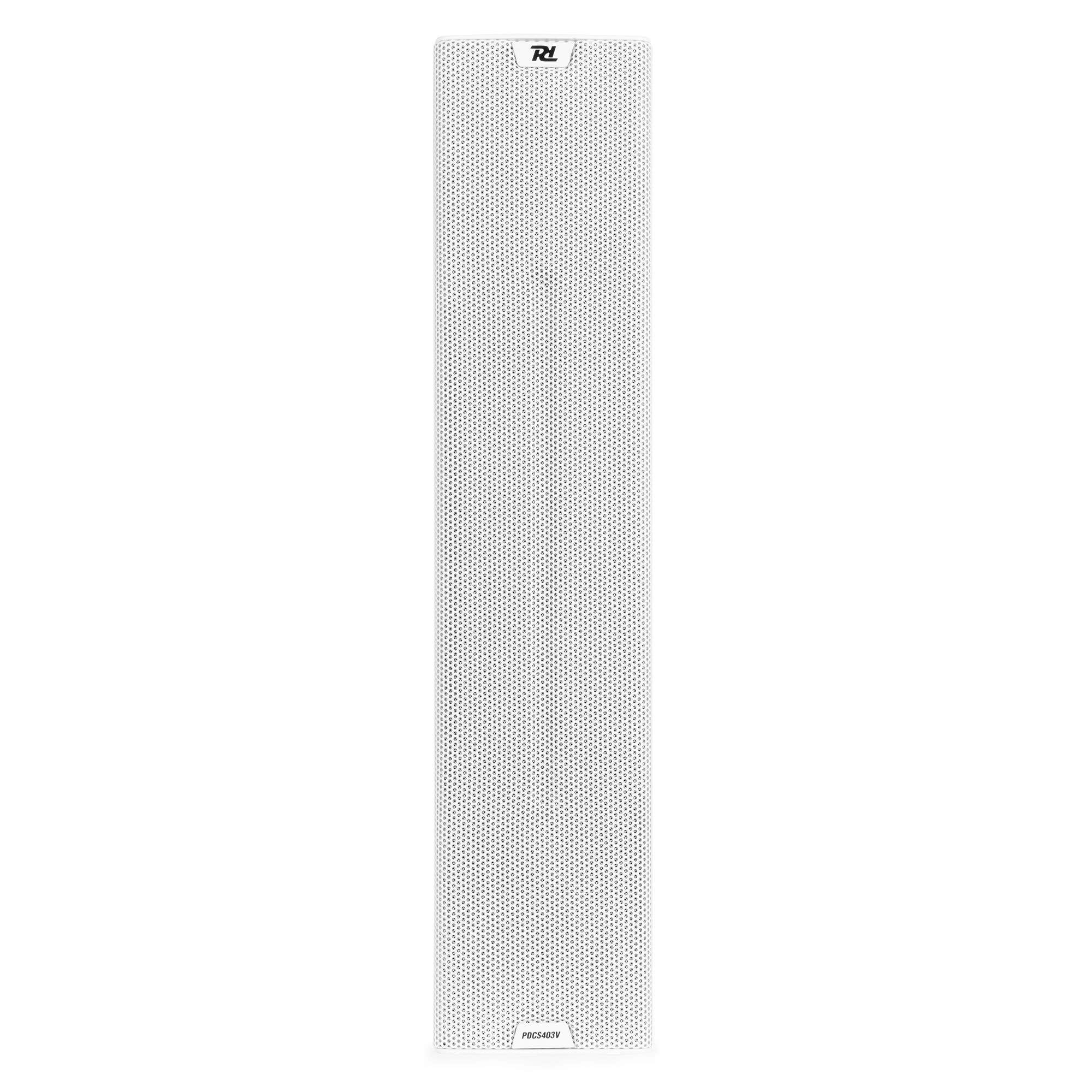 Altavoz de columna vertical Power Dynamics PDCS403V de 100 V - Altavoz de columna para exteriores - IP44 - Blanco