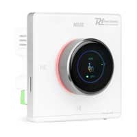 Power Dynamics Powerline B100W – Amplificador empotrable estéreo 4x25W con Bluetooth 5.0, USB, microSD y pantalla táctil LCD, color blanco