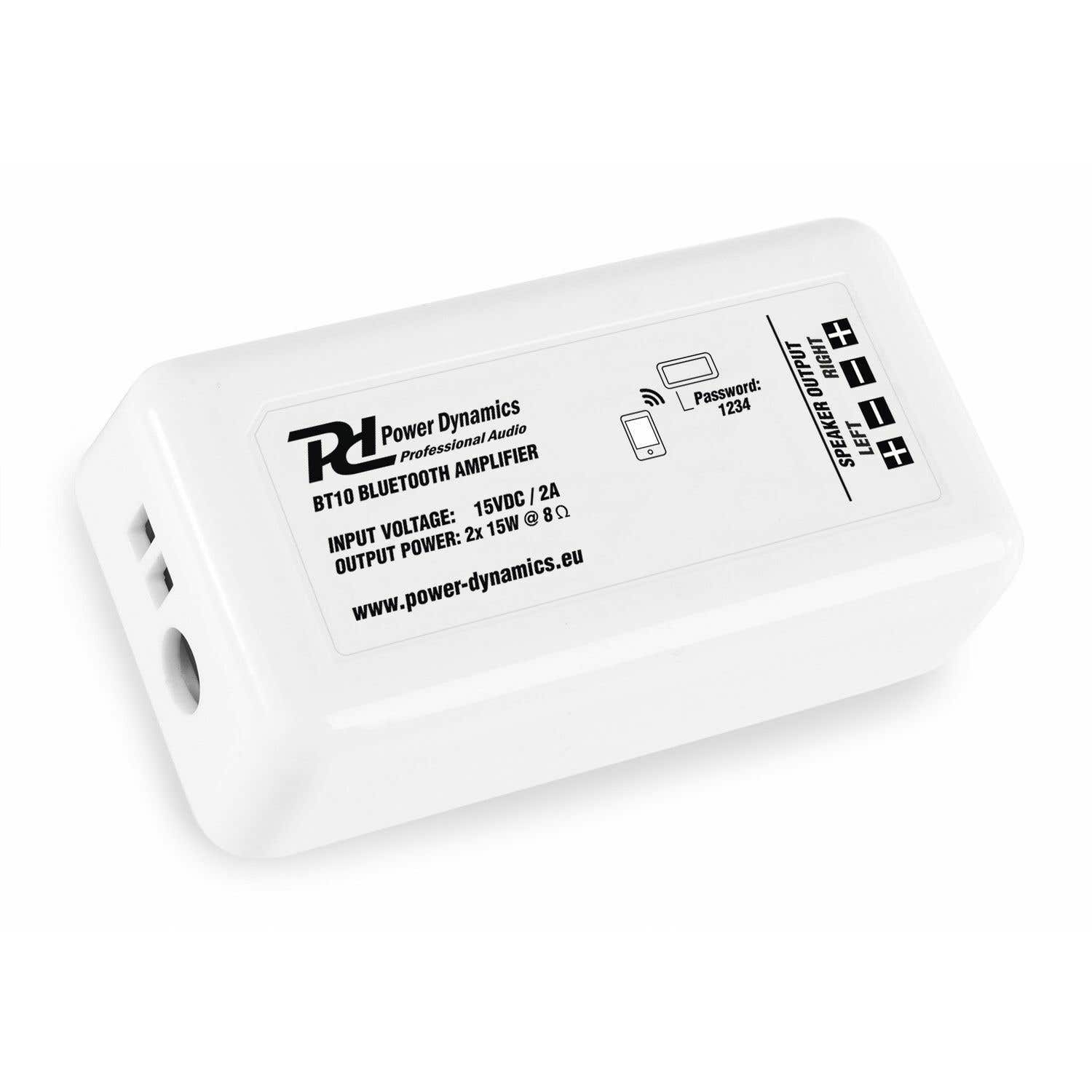 Power Dynamics BT10 Amplificador compacto estereo BT