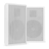 Power Dynamics WSF30W Conjunto de altavoces de panel plano- Altavoces de pared Hi-Fi planos - 100 V - 5,25 pulgadas - Blanco