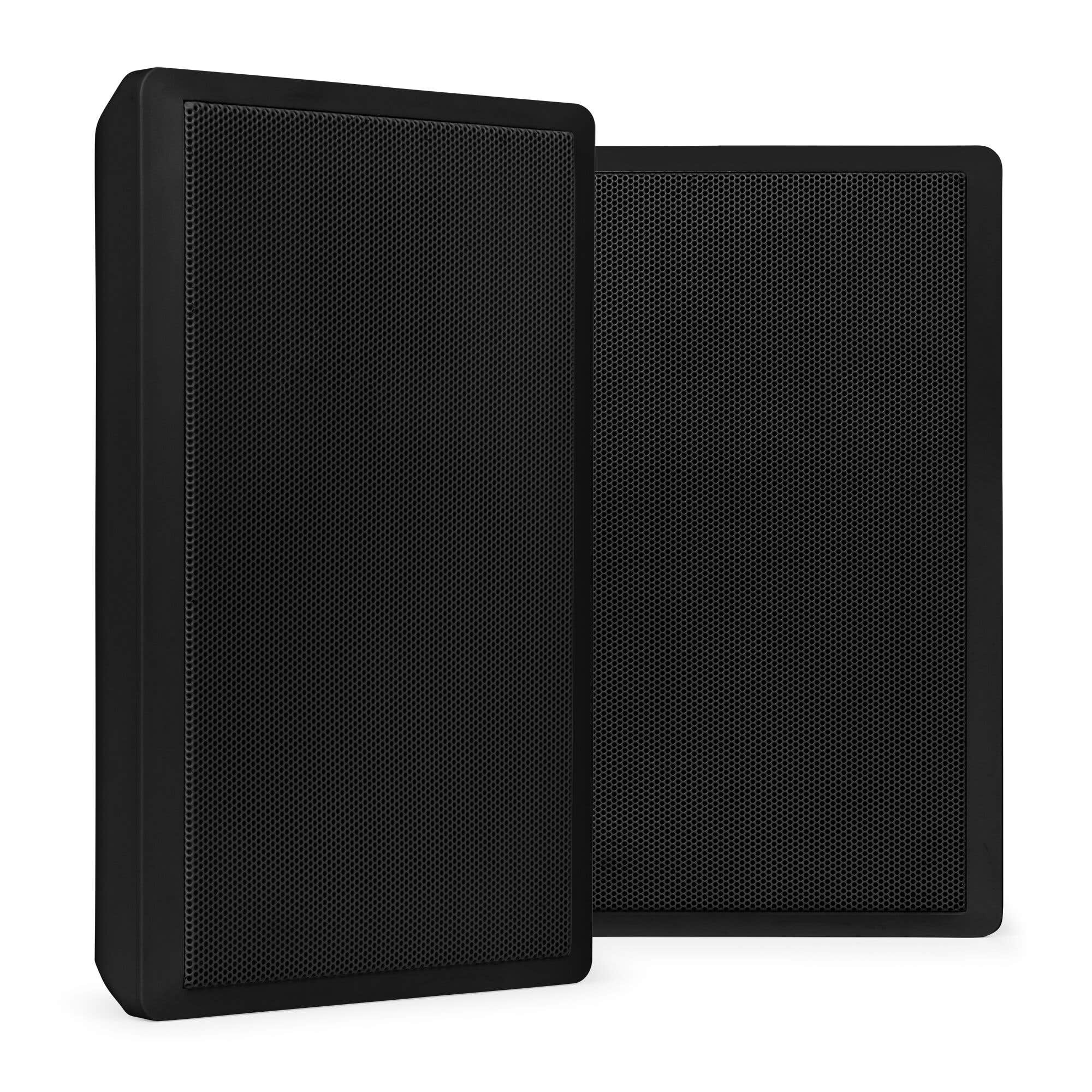 Reacondicionado - Conjunto de altavoces de panel plano Power Dynamics WSF30B - Altavoces de pared Hi-Fi planos - 100 V - 5,25 pulgadas - Negro