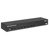 Power Dynamics SSW8 - Selector de altavoces para 8 altavoces, formato 19" 100 W por canal