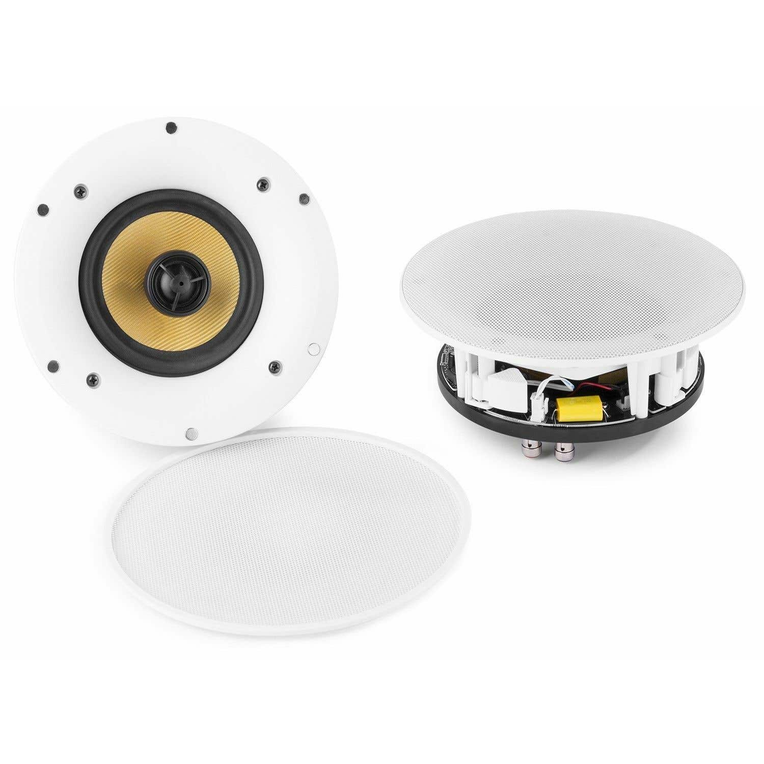 Reacondicionado - Power Dynamics WCS80 Conjunto activo de altavoces de techo WiFi/BT 140W 8"