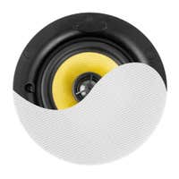 Power Dynamics KVCS5 – Altavoz de techo 5.25" 40W coaxial 2 vías IP44 HiFi con rejilla magnética blanca
