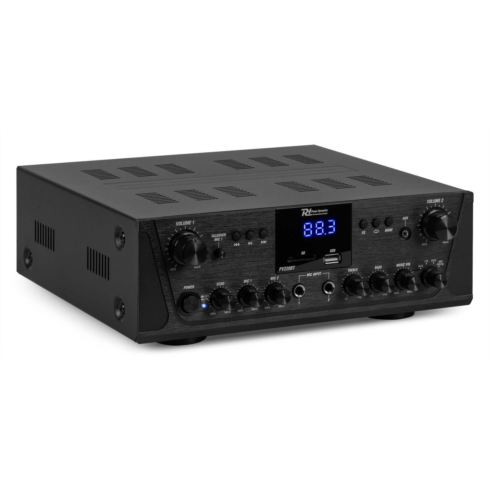 Power Dynamics PV220BT Amplificador de audio 100W