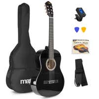 Max SoloArt Conjunto Guitarra Clásica Negro