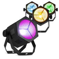 BeamZ RB40 – Pack 4 focos LED par retro RGBW 40W COB para interior eventos DMX, color negro