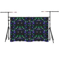BeamZ SPW96 + LB60 – Pack cortina LED estrellas RGBW 3 x 2m con puente de iluminación 4m y hasta 60kg