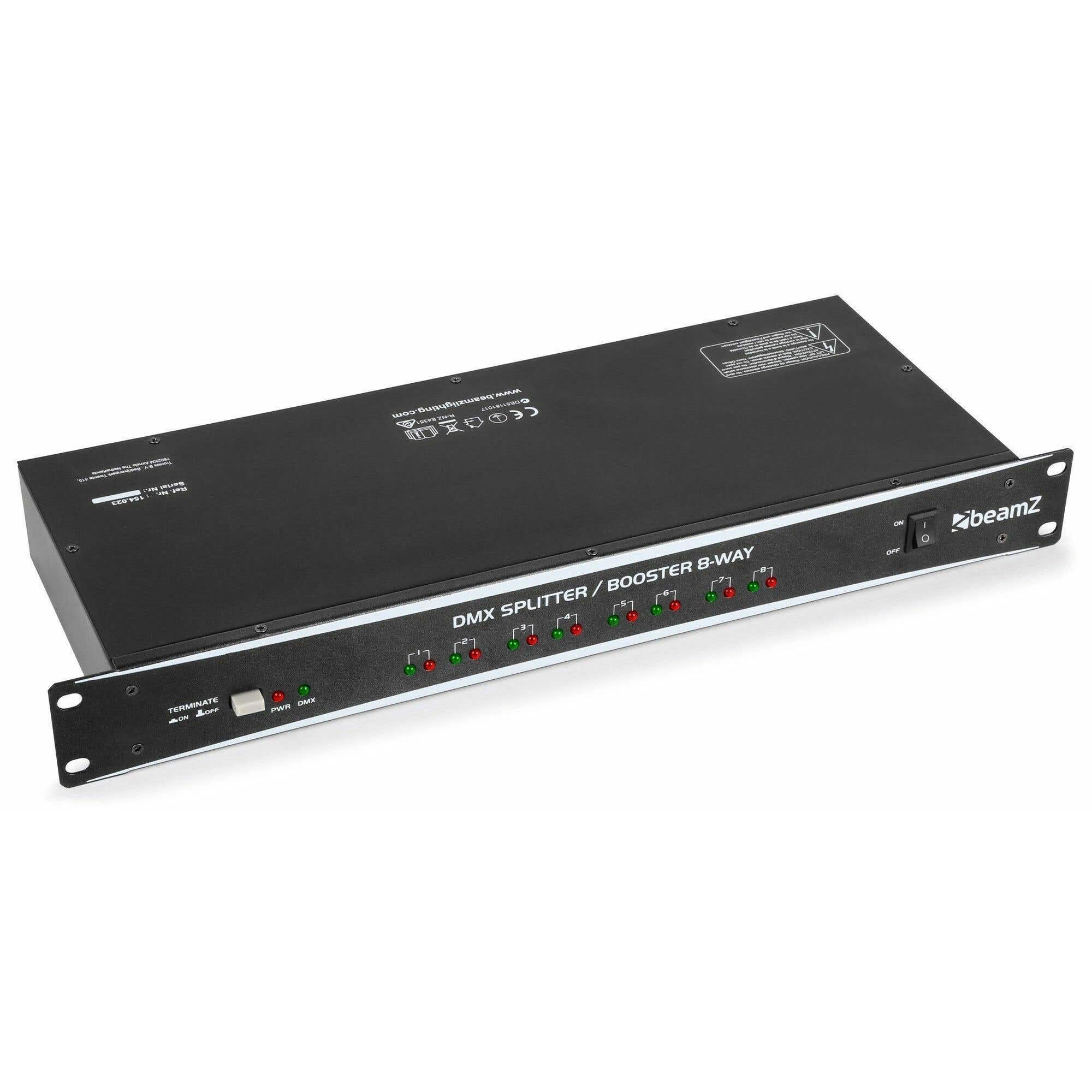 beamZ DMX8 Splitter / Booster 8 vias