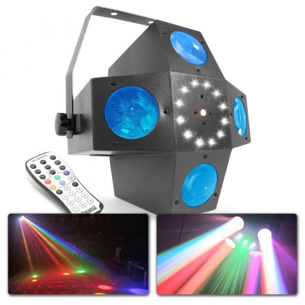 Beamz Multitrix LED con laser y strobo
