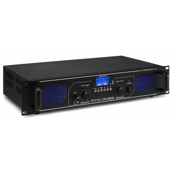 Fenton FPL1500 Amplificador Digital LED azules + EQ