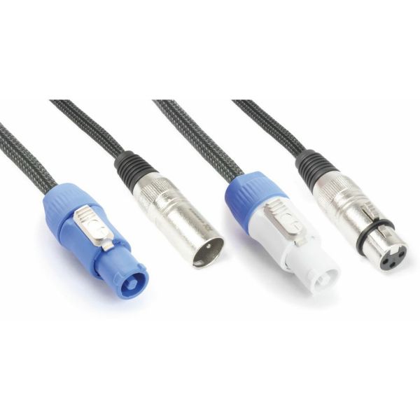 PD-Connex CX05-3 Audio Combi Cable Alimentacion B - XLR F/ Alimentacion A - XLR M 3m
