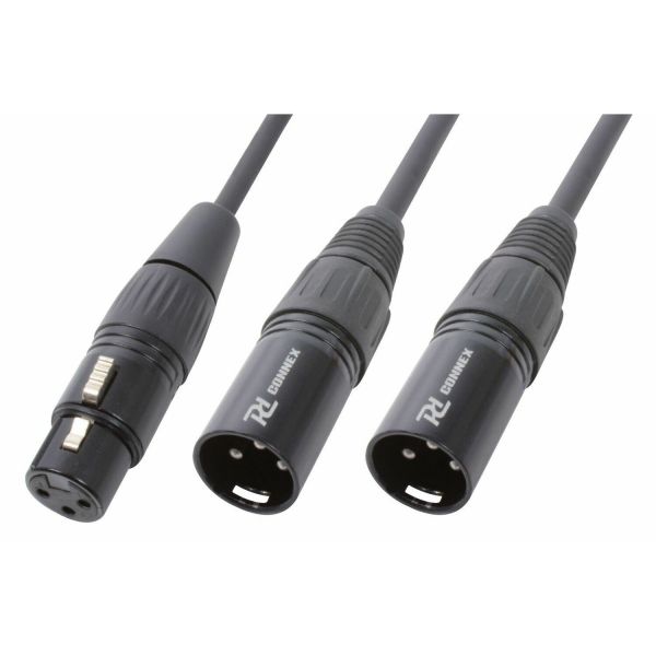 PD-Connex CX140 Cable Y divisor XLR Hembra-2 XLR Macho