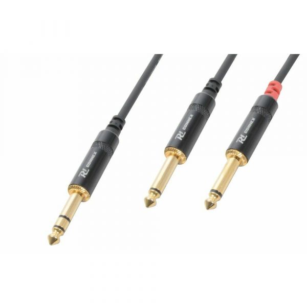 PD-Connex CX76-1 Cable 6.3 Stereo- 2x6.3 Mono 1,5m