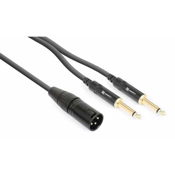 PD-Connex CX56-3 Cable XLR Macho - 2x 6.3 Mono 3.0m