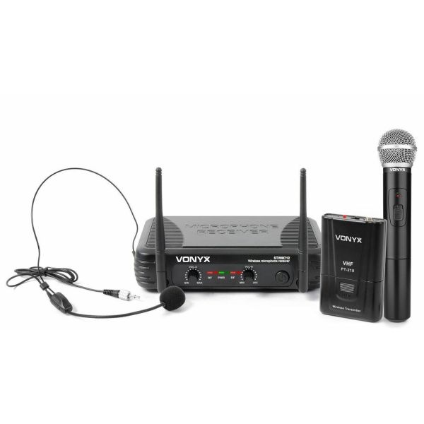 Vonyx STWM712C micro VHF 2 canales combi div.