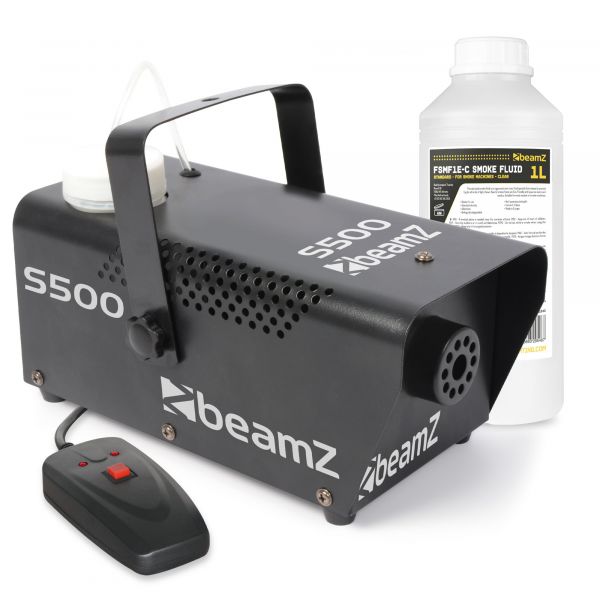 BeamZ S500 Máquina de humo con más de un litro de líquido de humo