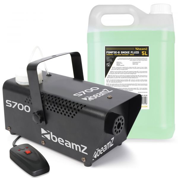 BeamZ S700 Máquina de humo Incluye más de 5 litros de humo