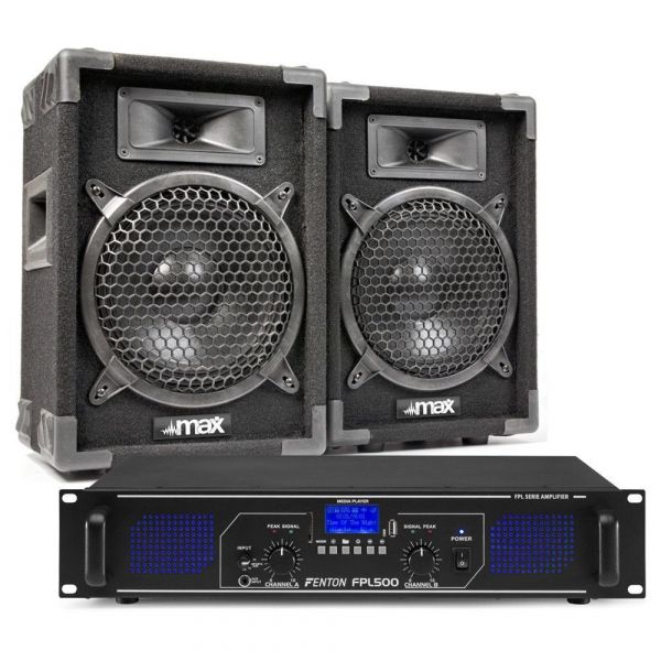 MAX8 Combo para DJ de Altavoz y amplificador Bluetooth 800W