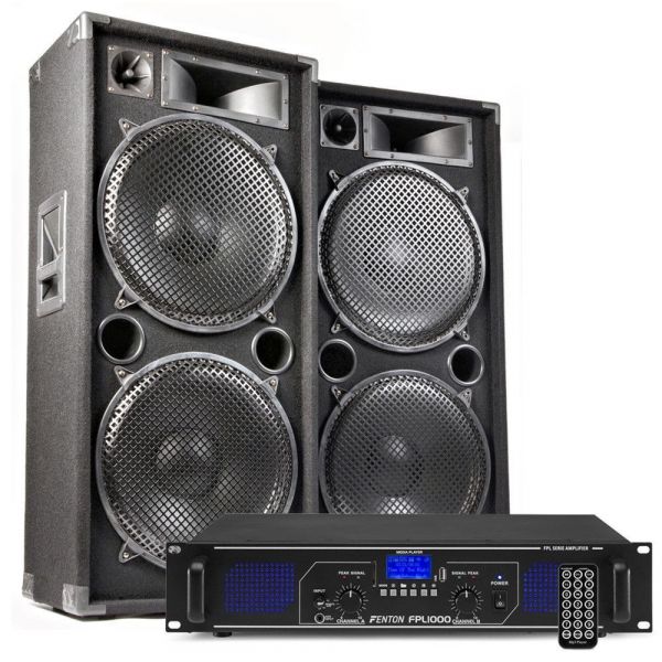 MAX215 Combo para DJ de Altavoz y amplificador Bluetooth 4000W
