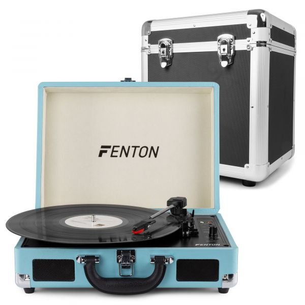 Fenton RP115 Tocadiscos con Bluetooth + Maleta de vinilos