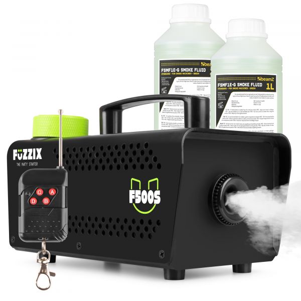 Fuzzix F500S Máquina de humo para fiestas 500 w - control remoto inalámbrico - 2L líquido