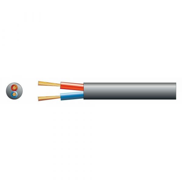 PD-Connex RX14 Cable altavoz linea de 100V, 2 x 2.5mm, 25A, Negro, 100m