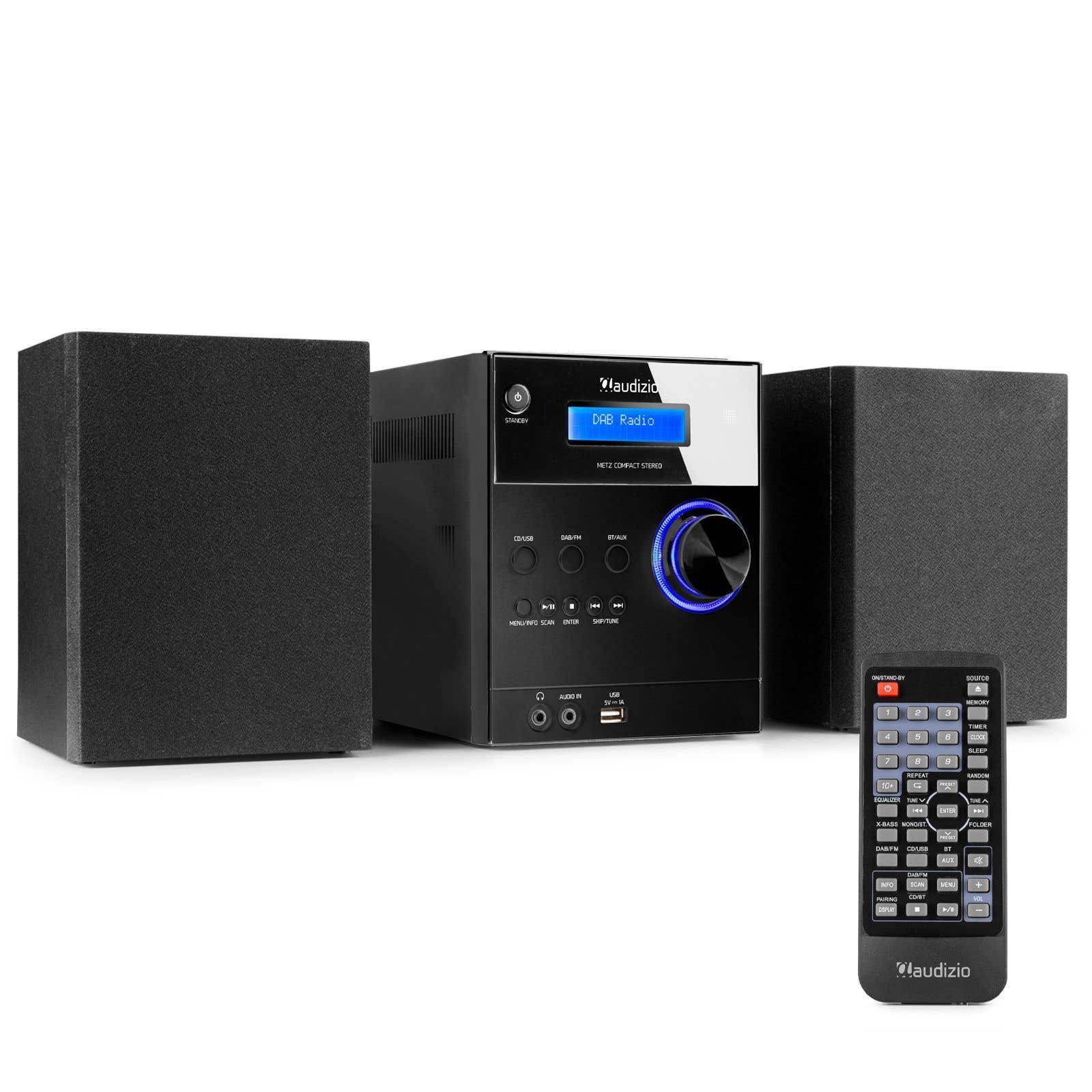 Audizio Metz Mini Cadena HiFi - Negro