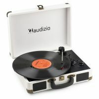 Audizio RP116CR tocadiscos retro con Bluetooth IN//OUT - Tocadiscos en estuche - Crema